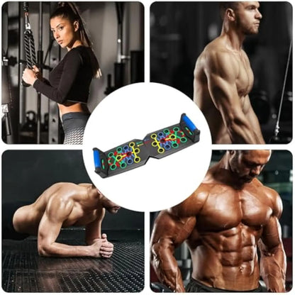 Push-Up Board Fitness, Portable Foldable 28-In-1 Push-Up Bar for Home Gym, Push-Up Handles for Floor, Professional Strength Training Equipment for Men and Women Equipment Multi-Functional Pushup Push up Bars Multifunctional Workout Station Home Gym Rack,S