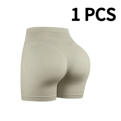 CHRLEISURE 1/3 PCS Seamless Shorts High Waisted Shorts for Women Athletic Exercise Activewear Shorts Set Workout Running Yoga Gym Shorts