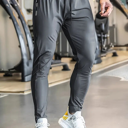 3PCS Men'S Stretch Gym Pants – Ultra Flex Workout Joggers with Zipper Pockets