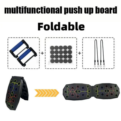 Push-Up Board Fitness, Portable Foldable 28-In-1 Push-Up Bar for Home Gym, Push-Up Handles for Floor, Professional Strength Training Equipment for Men and Women Equipment Multi-Functional Pushup Push up Bars Multifunctional Workout Station Home Gym Rack,S