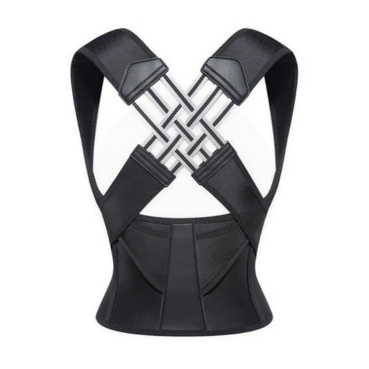 Posture Correction Belt for Men and Women - Hunchback Corrector, Shoulder Opener, and Back Straightener in Black, Comfortable Fit