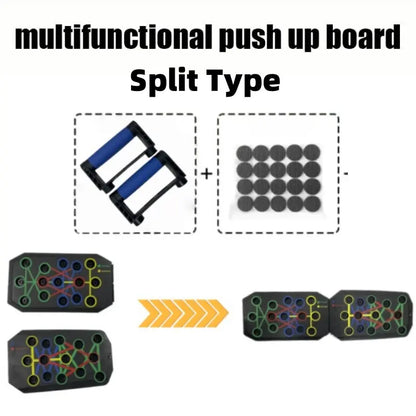 Push-Up Board Fitness, Portable Foldable 28-In-1 Push-Up Bar for Home Gym, Push-Up Handles for Floor, Professional Strength Training Equipment for Men and Women Equipment Multi-Functional Pushup Push up Bars Multifunctional Workout Station Home Gym Rack,S