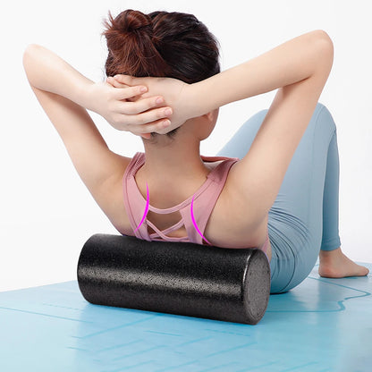 Portable foam roller for exercise and yoga