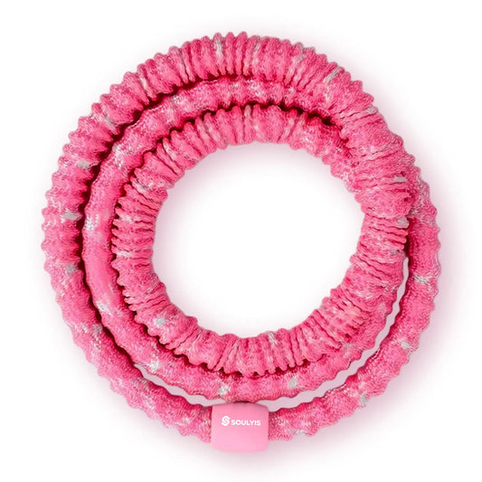 Soulyis Portable Spring-Loaded Weighted Hula Hoop with Silent Anti-Pinch Design for Core Muscle Training - Compact and Easy to Carry