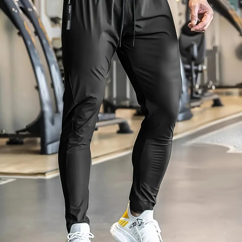 3PCS Men'S Stretch Gym Pants – Ultra Flex Workout Joggers with Zipper Pockets