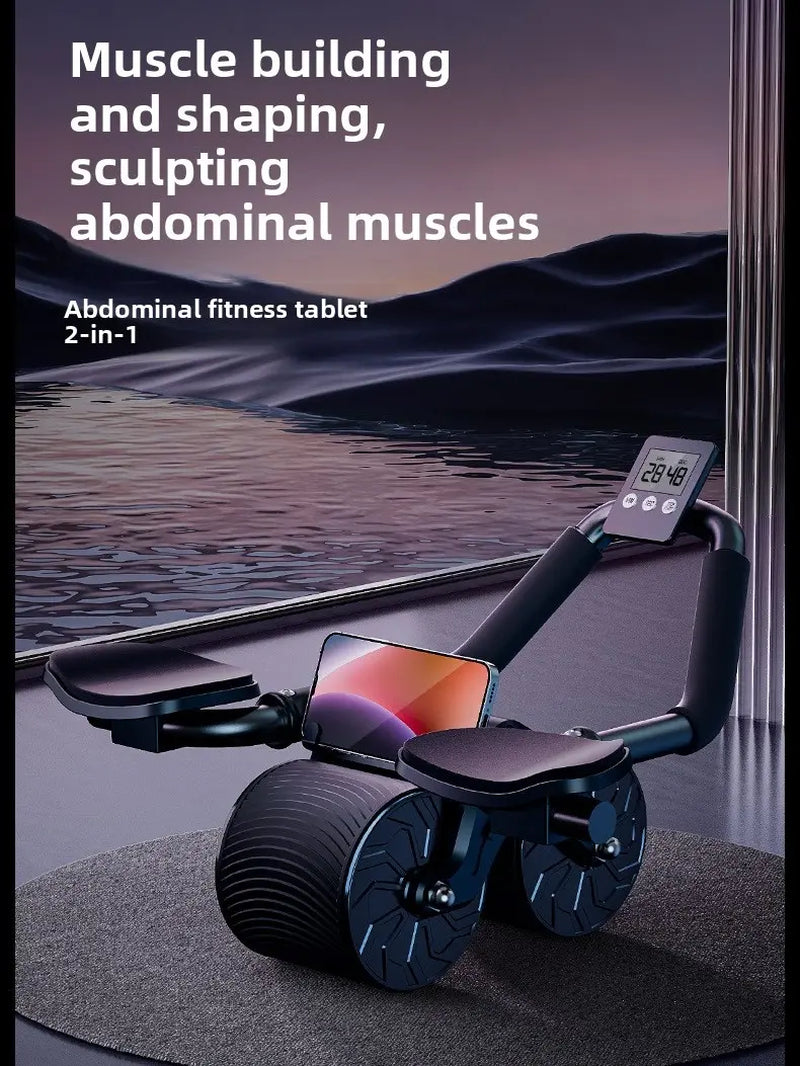 Core Workout Exercise Equipment for Home Fitness with Automatic Rebound Function and Timer - Ideal Birthday Gift for Him