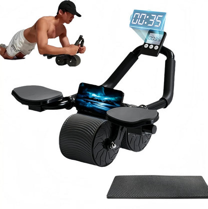 Core Workout Exercise Equipment for Home Fitness with Automatic Rebound Function and Timer - Ideal Birthday Gift for Him