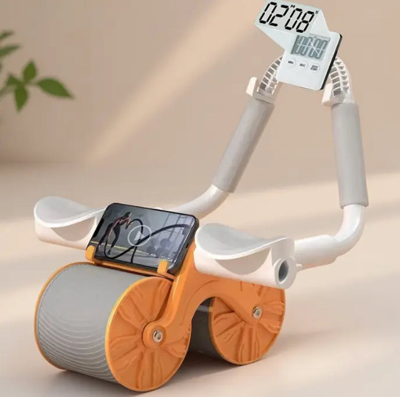 Core Workout Exercise Equipment for Home Fitness with Automatic Rebound Function and Timer - Ideal Birthday Gift for Him